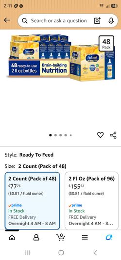 Enfamil Ready To Feed (48pack)