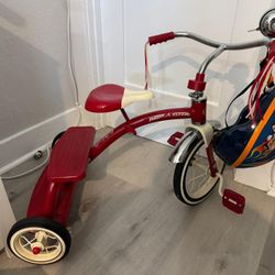 Radio Flyer Classic 10 Inch Toddler Tricycle with Rubber Tires and Steel Frame, Red