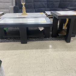 2 Pc Marble Coffee Table Set $399.99