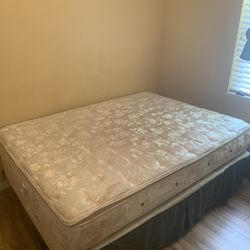 Queen Mattress and Box Frame