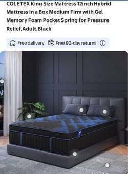 In box, brand new, king mattress