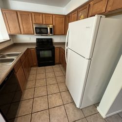 Kitchen appliances (Stove, Fridge, Dishwasher)