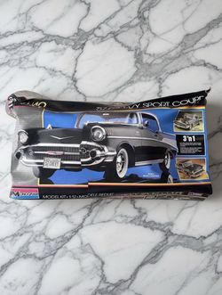 '57 Chevy Sport Coupe Monogram Large 3 in 1 Vintage Model Kit NIB 1:12 Scale