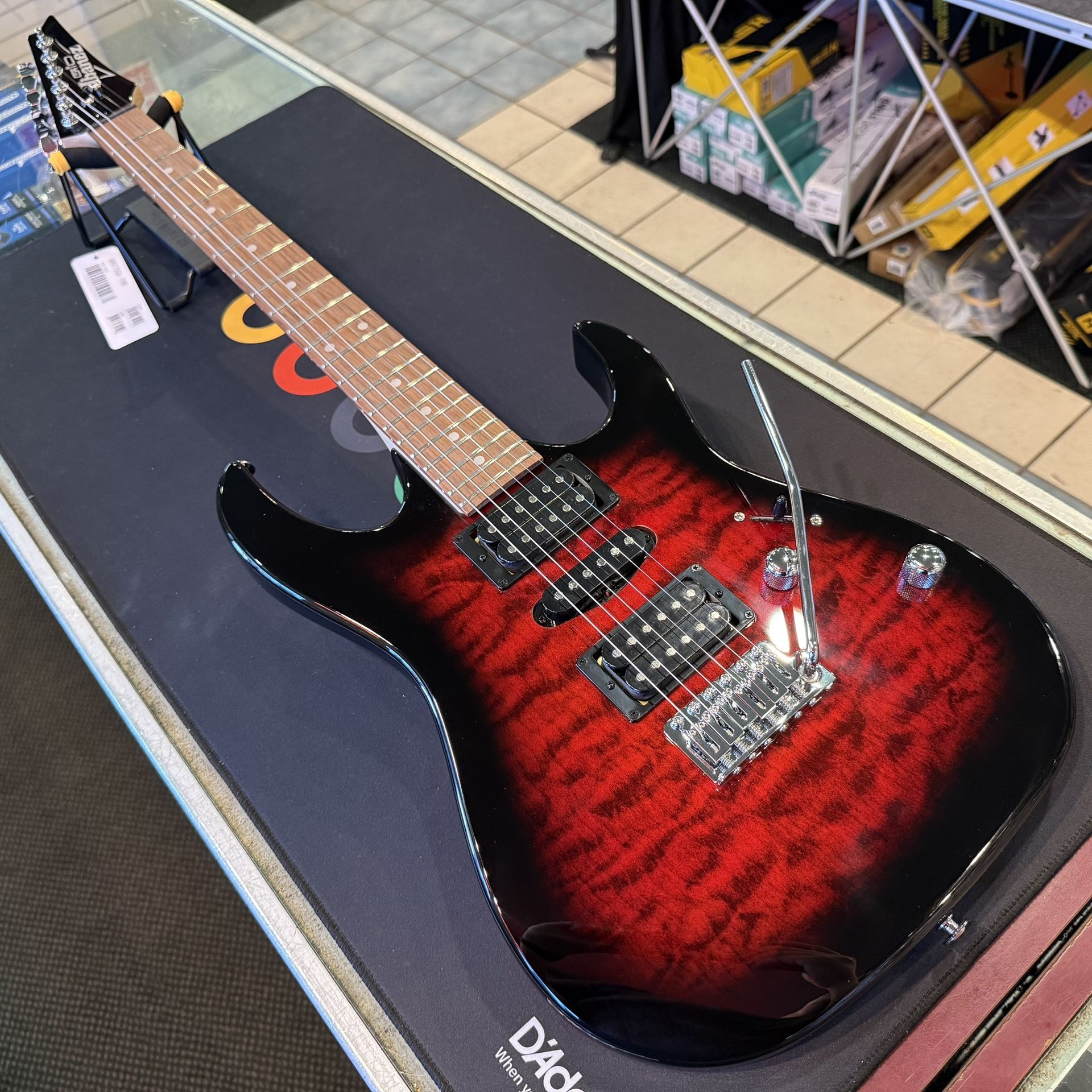 Ibanez GRX70QA Transparent Red Burst Electric Guitar NEW!