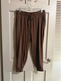 Women’s QVC Anybody Cozy Knit Lounge Pants Brown Size MP Medium Petite Joggers