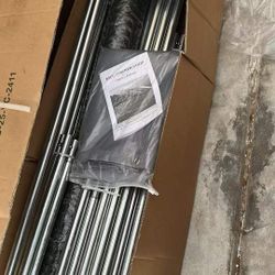 19.7X10FT Large Metal Chicken Coop Walk-In Chicken Run Poultry Cage Pet House Yard w/Cover