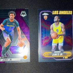Bronny James Jr - LeBron- Lakers RC!!! 2 Cards!!!