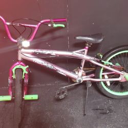 KENT 20 TROUBLEMAKER FREESTYLE 20" PINK AMD GREEN GIRL BIKE
