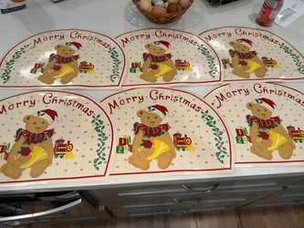 Vintage Christmas Vinyl Placemats