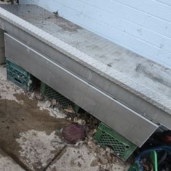 Weather Guard Model 127 72 Inch Diamond Plate Aluminum Full Size Crossover Truck Tool Box Saddle Box