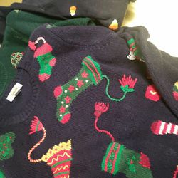 Christmas & Halloween Sweaters TALBOTS & MICHEAL SIMON SIZE S 