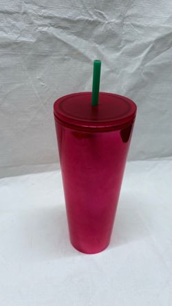 Starbucks Metallic Pink Cold Cup Tumbler