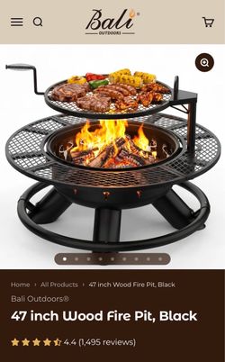 Brand new patio wood fire pit 47,5"