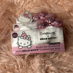 CRÈME X Hello Kitty Sequin plush Spa Headband