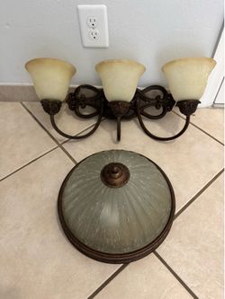 Bathroom ceiling light set