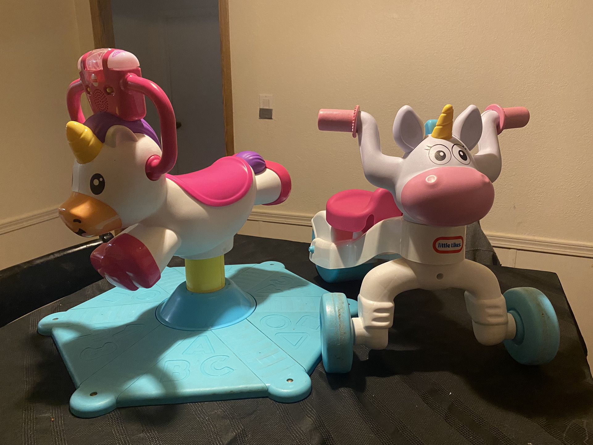 Unicorn Bounce And Spin & Tricycle 