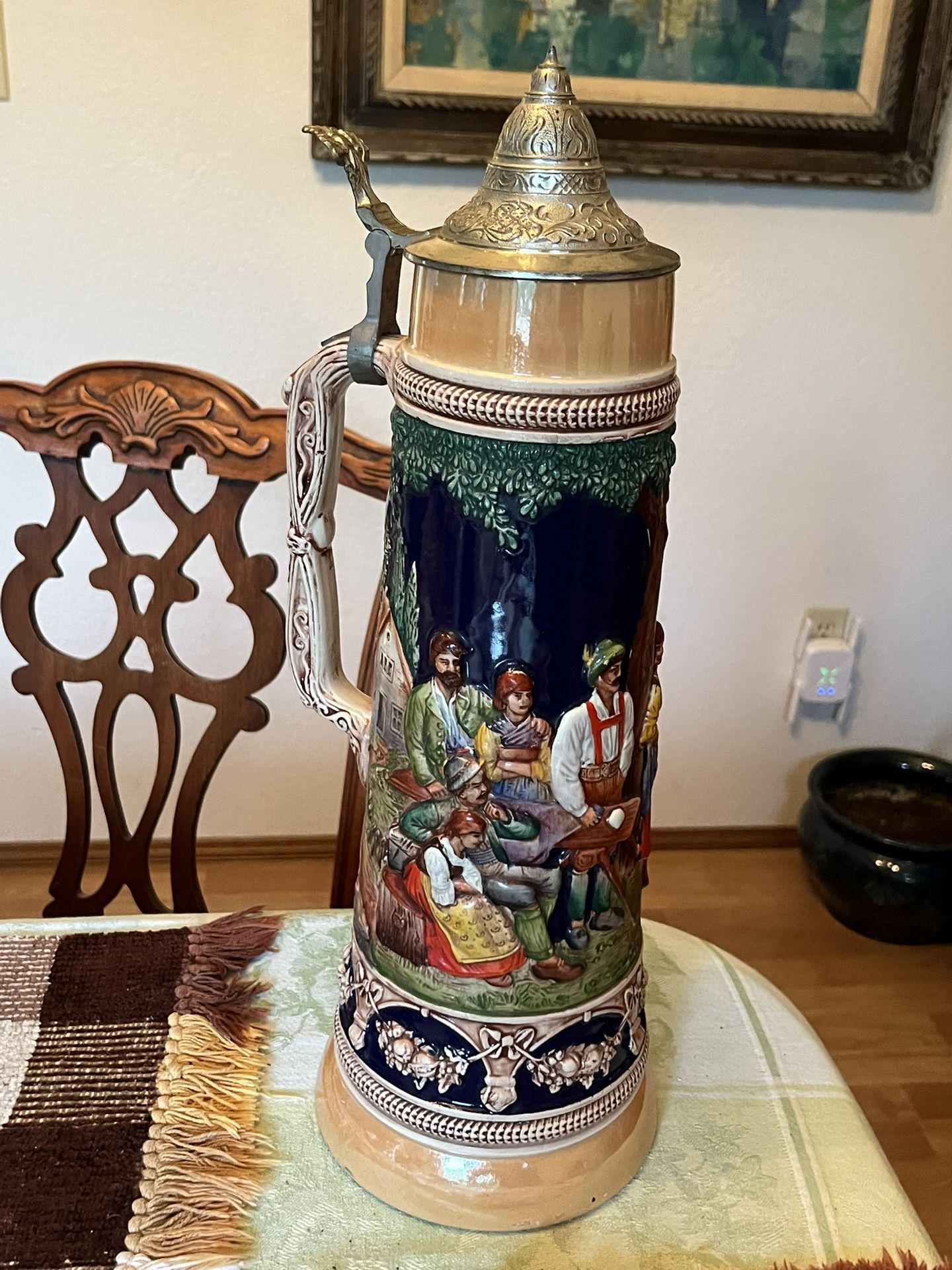 Vintage 70’s Gerz West Germany Beer Stein 17”