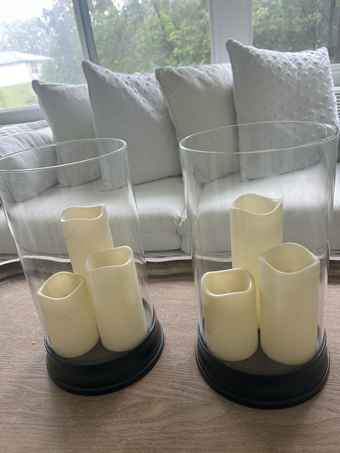 2, Lanterns, L E D Candles, 3 C Batteries Included