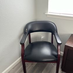 Faux Leather Armchair