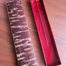 Diane Love For Mikasa Natural Cherry Bark Chopstick Holder Vintage 