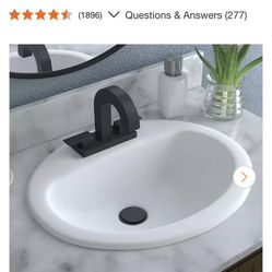 20 Inche Drop In Bathroom Sink