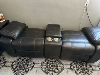 Love seat and massaging couch set