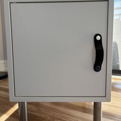 White Storage Cube - Cabinet - 13.5”w 