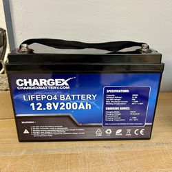 CHARGEX 12v 200 AH Lifetime Lithium Ion Battery 