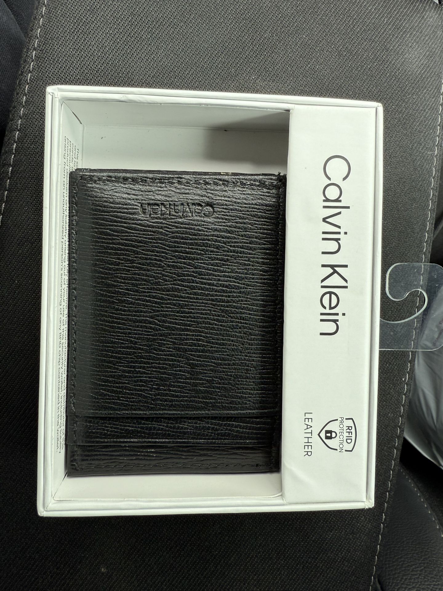 Black leather wallet