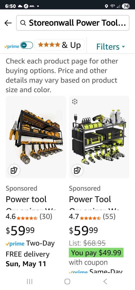 NEW- Power Tool Organizer