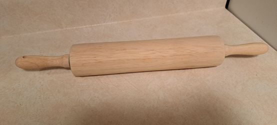 Wooden Rolling Pin with Handles