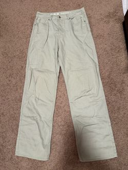 Mint green 90s boyfriend jeans