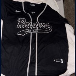 Raiders Baseball Jersey Xl