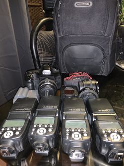 Canon 5D classic bundle lens flash bag $800