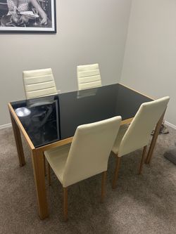Dining table with matching  chairs