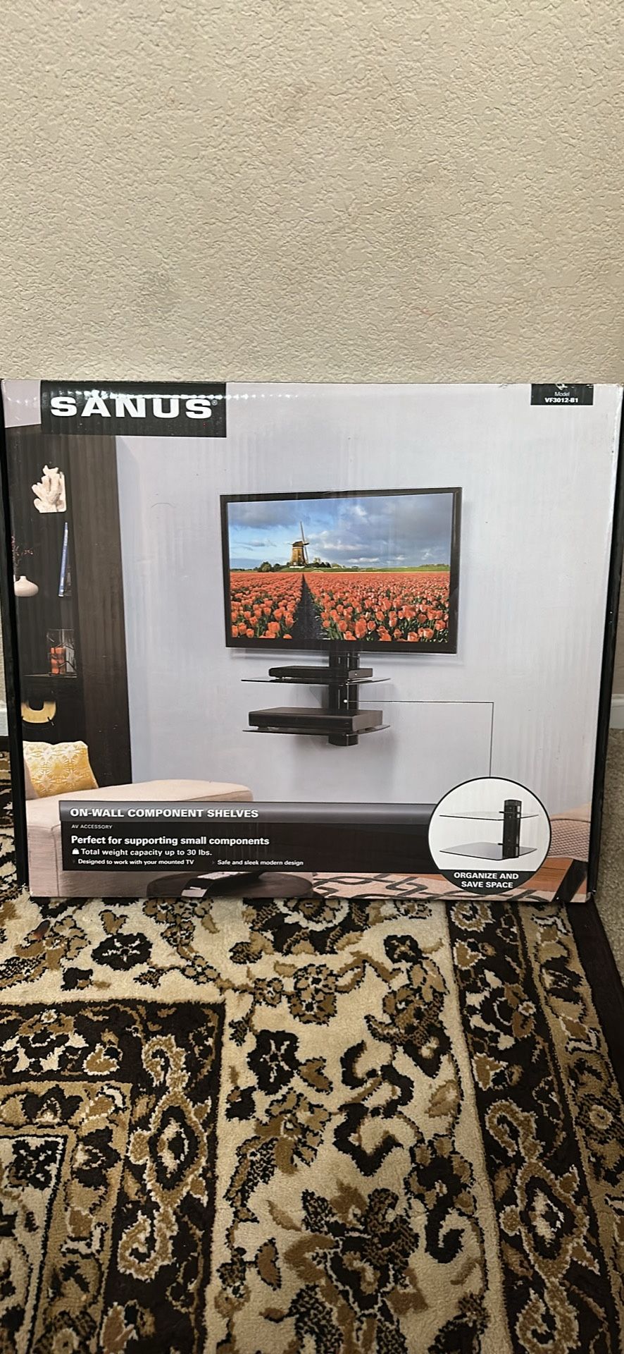 Sanus On-wall Component Shelves