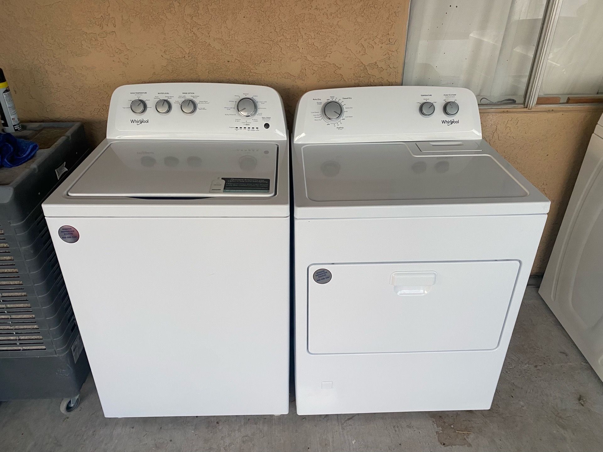 Gas matching set brand Whirlpool 60 days of warranty free delivery and installation