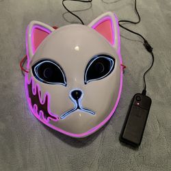 Demon Slayer Sabito Light Up Mask Kitsune Mask 