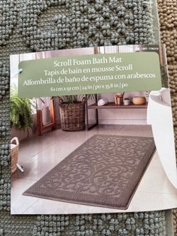 Scroll Foam Bath Mat 24x35.8 in