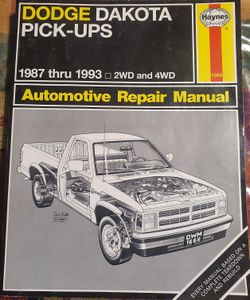 Haynes Automotive Repair Manual Dodge Dakota pick up '87-'93
