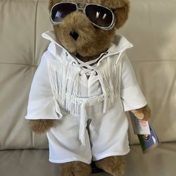 Elvis Presley Teddy Bear, with stand. 