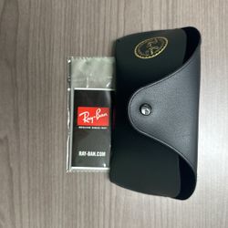 Ray Ban Glass Case Holder And Wiping Cloth