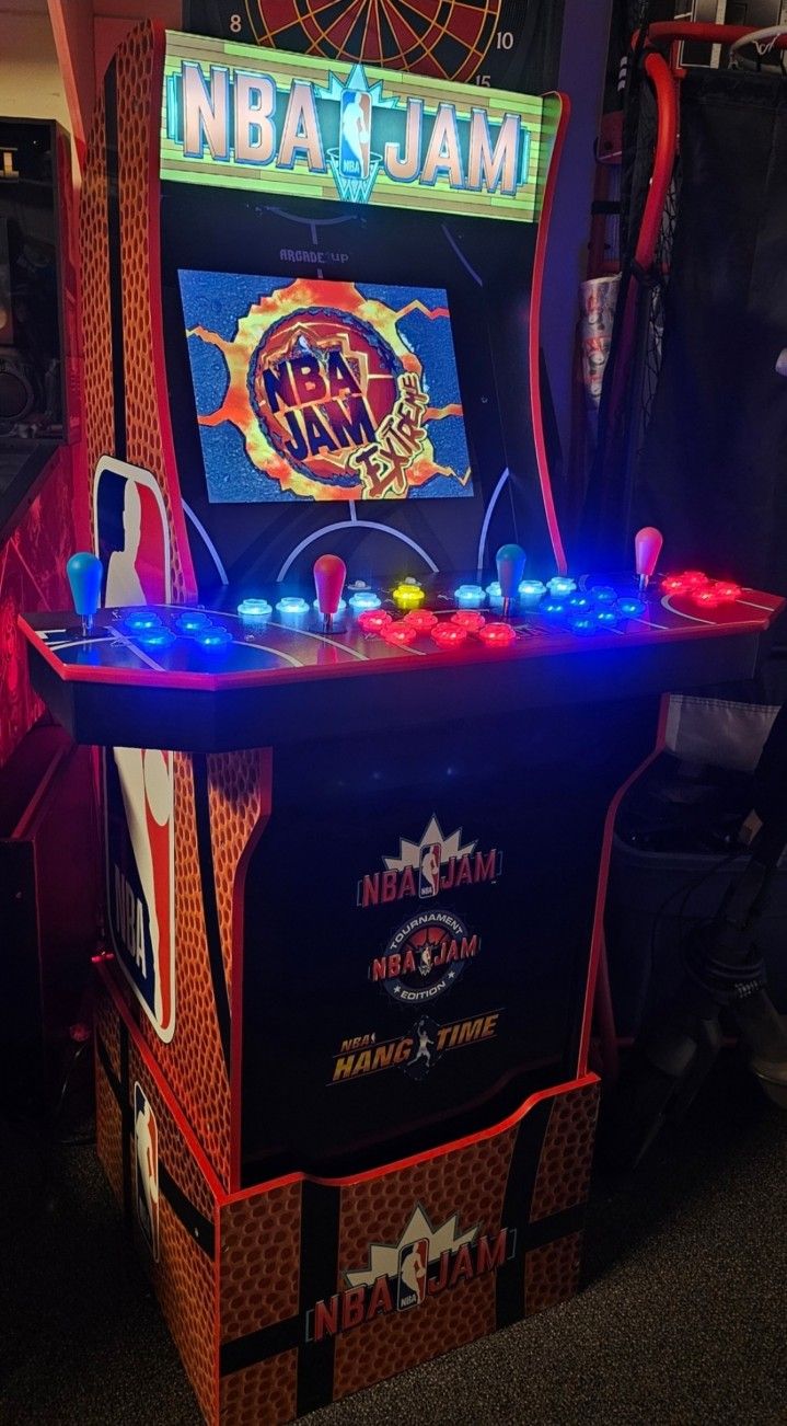 Retro NBA Jam Arcade1up Cabinet With Over 15,000 Video Games 