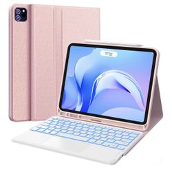 Keyboard Case for iPad Air 11”  M3/M2 (2025/2024), iPad Pro 11 (4th/3rd/2nd/1st Gen) & iPad Air 5th