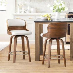 26”Bar Stools Swivel barstool set of 2