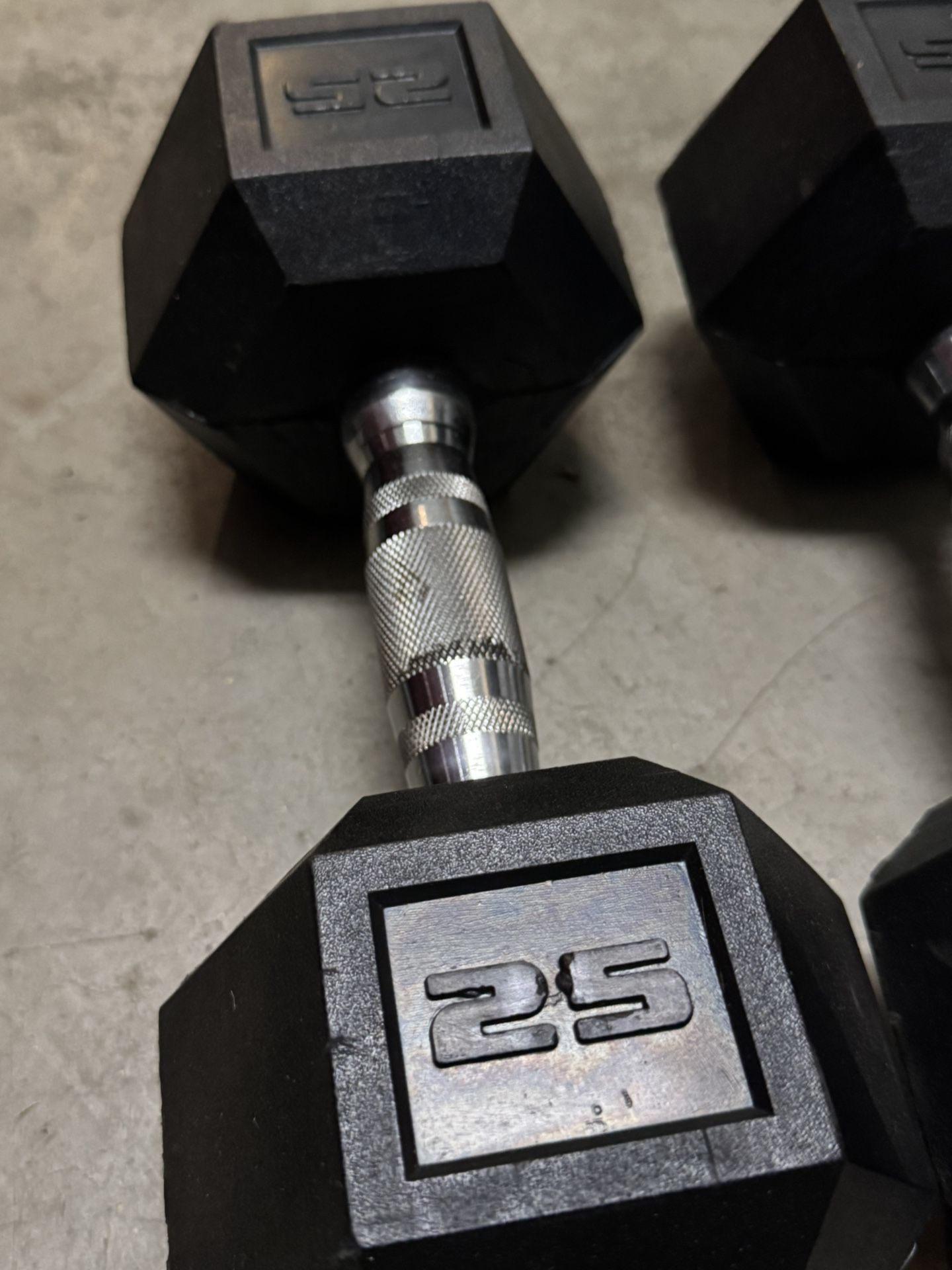Hex Dumbbells 25 Lb Pair