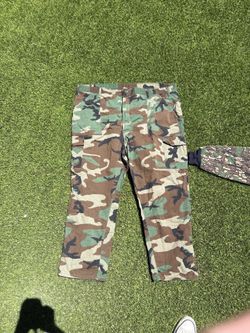Camo Cargo Pants – Khaki Jungle – Made in USA – Size 34x28