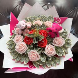 Artificial Flowers - Pink Designer Artificial Bouquet