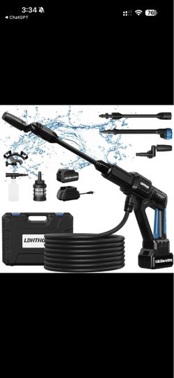 LDHTHOP Cordless Pressure Washer Kit