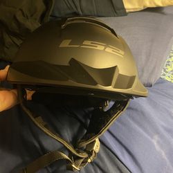 LS2 rebellion motorcycle helmet with sun visor